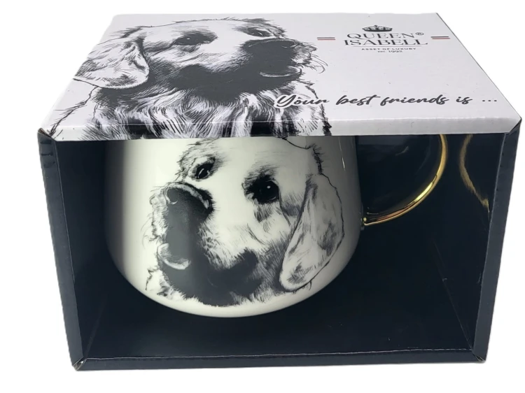 KUBEK PORCELANOWY LABRADOR