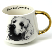 KUBEK PORCELANOWY LABRADOR
