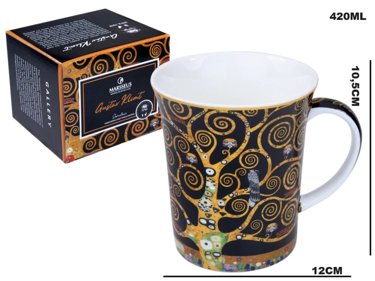 KUBEK KLIMT DRZEWO ŻYCIA 420ML