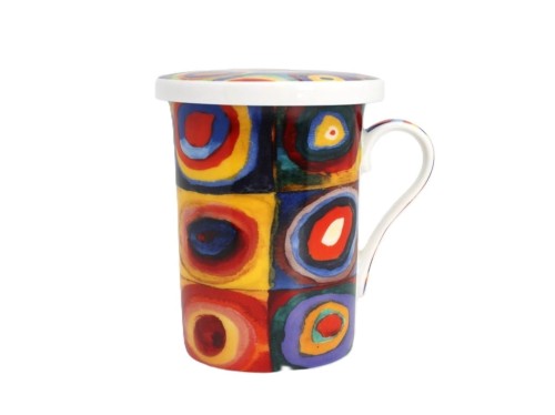 KUBEK Z ZAPARZACZEM I POKRYWKĄ W. KANDINSKY 300ML