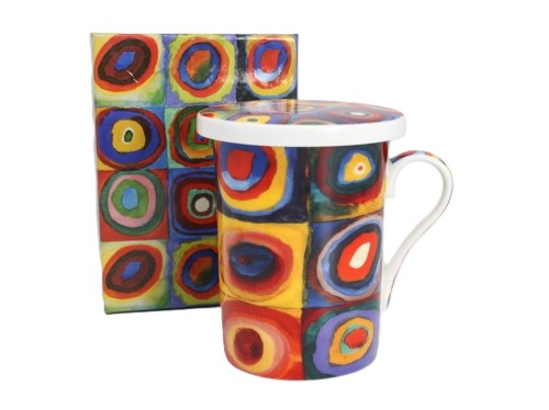 KUBEK Z ZAPARZACZEM I POKRYWKĄ W. KANDINSKY 300ML