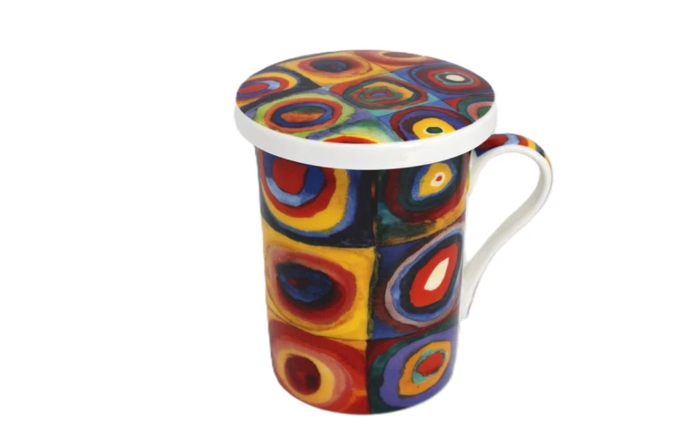 KUBEK Z ZAPARZACZEM I POKRYWKĄ W. KANDINSKY 300ML