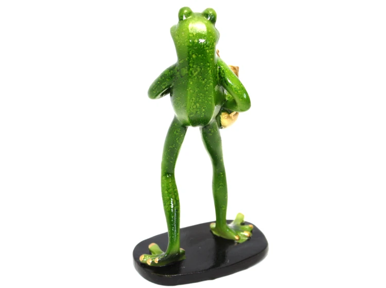FIGURKA ŻABA Z SAKSOFONEM 18,5CM