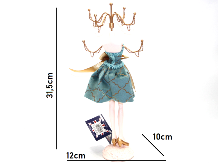 STOJAK NA BIŻUTERIE SUKIENKA 31,5CM