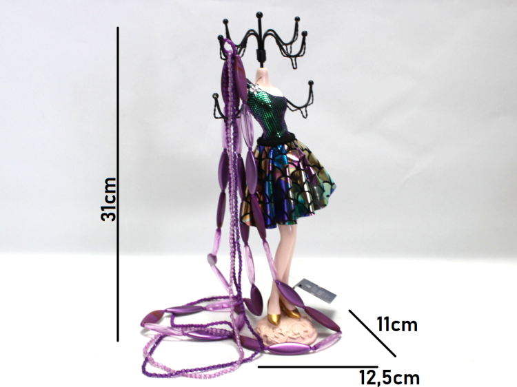 STOJAK NA BIŻUTERIE SUKIENKA 31CM