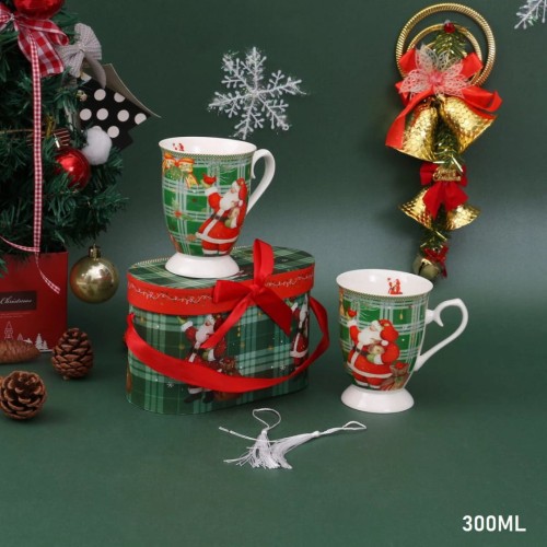 KOMPLET 2 KUBKÓW X-MAS ŚWIĘTA 300ML