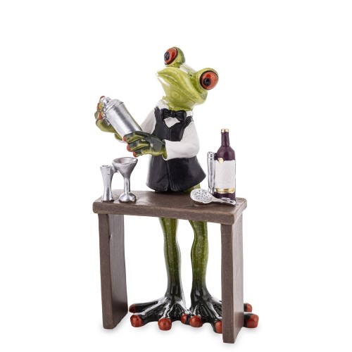 FIGURKA ŻABA BARMAN 16x9x6