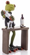 FIGURKA ŻABA BARMAN 16x9x6