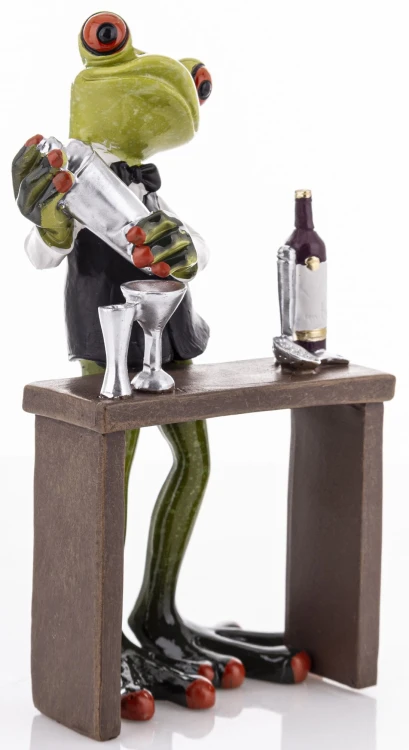 FIGURKA ŻABA BARMAN 16x9x6