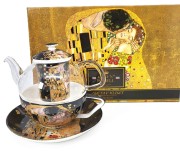 TEA FOR ONE KLIMT CZARNY ZESTAW DO HERBATY