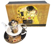 TEA FOR ONE KLIMT CZARNY ZESTAW DO HERBATY