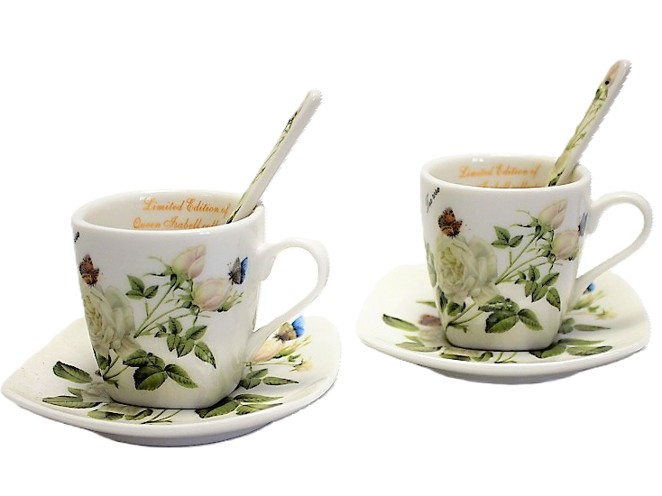 KOMPLET ESPRESSO DLA DWOJGA W PUDEŁKU PREZENTOWYM