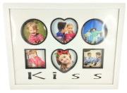 RAMKA NA 6 ZDJĘĆ 43X33CM KISS