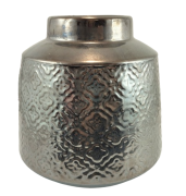 WAZON CERAMICZNY GRAFITOWY 17CM