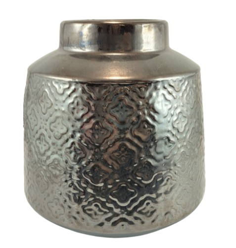 WAZON CERAMICZNY GRAFITOWY 17CM