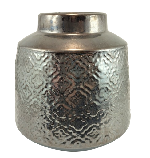 WAZON CERAMICZNY GRAFITOWY 17CM