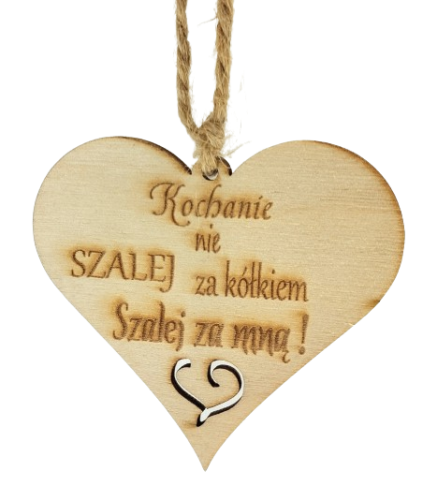 ZAWIESZKA DREWNIANA PREZENT DLA KIEROWCY SZALEJ ZE MNĄ!