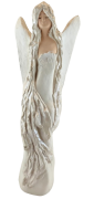 ANIOŁ STOJĄCY GIPSOWY 37CM