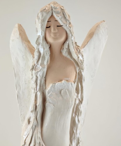 ANIOŁ STOJĄCY GIPSOWY 37CM