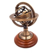 Mosiężne astrolabium - Wysokość 13,5 cm