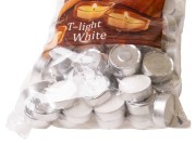 ŚWIECZKA PODGRZEWACZ TEA LIGHT 100 SZTUK WOREK