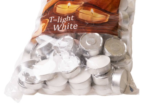 ŚWIECZKA PODGRZEWACZ TEA LIGHT 100 SZTUK WOREK