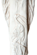 ANIOŁ RODZINA Z DZIECKIEM STOJĄCY GIPSOWY 44CM