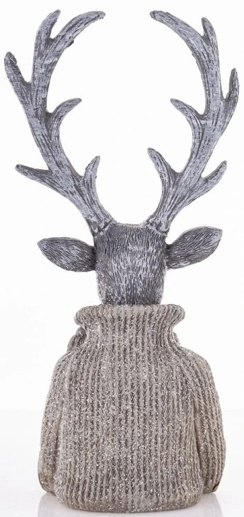 FIGURKA POPIERSIE RENIFER W SWETRZE 19,5CM