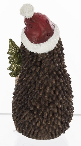 FIGURKA JEŻYK ZIMOWY Z CHOINKĄ 12,5CM