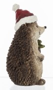 FIGURKA JEŻYK ZIMOWY Z CHOINKĄ 12,5CM
