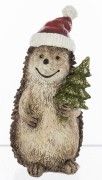 FIGURKA JEŻYK ZIMOWY Z CHOINKĄ 12,5CM