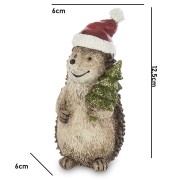 FIGURKA JEŻYK ZIMOWY Z CHOINKĄ 12,5CM