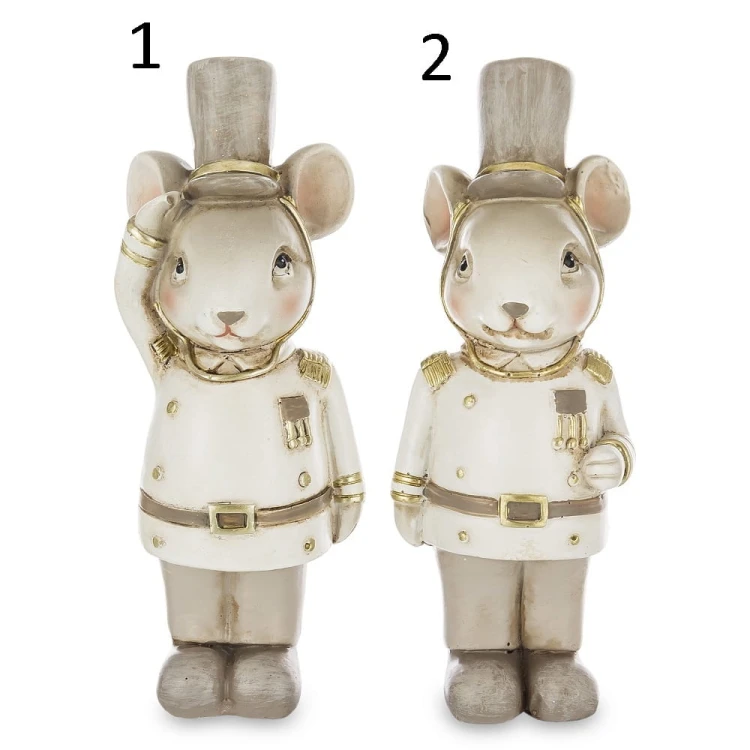 FIGURKA MYSZ MYSZKA W MUNDURZE MIX 2 WZORY