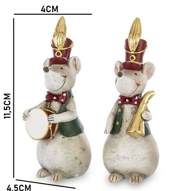 FIGURKA MYSZ MYSZKA Z INSTRUMENTEM MIX 2 WZORY