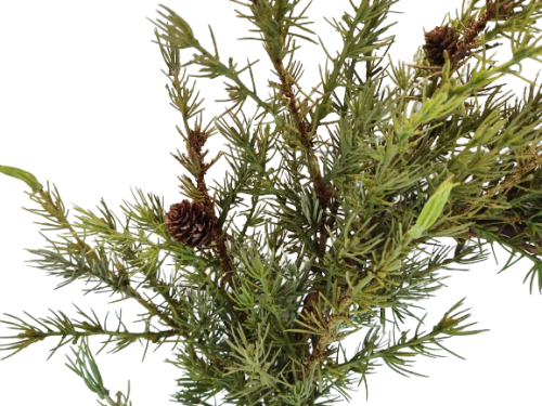 SZTUCZNY WIANEK WIENIEC Z DROBNYMI SZYSZKAMI 56 CM