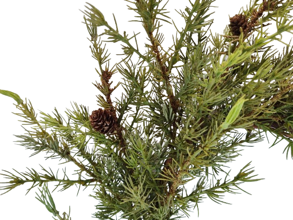 SZTUCZNY WIANEK WIENIEC Z DROBNYMI SZYSZKAMI 56 CM