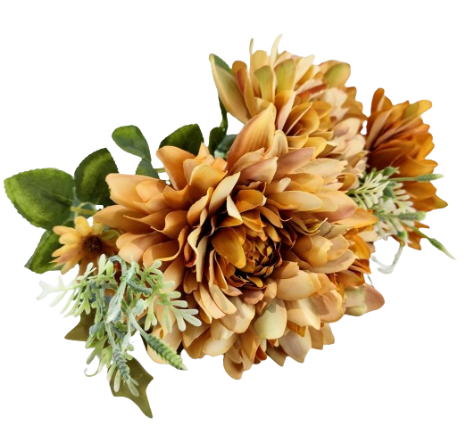 SZTUCZNE KWIATY CHRYZANTEMA  BUKIET 40CM MIX KOLORÓW