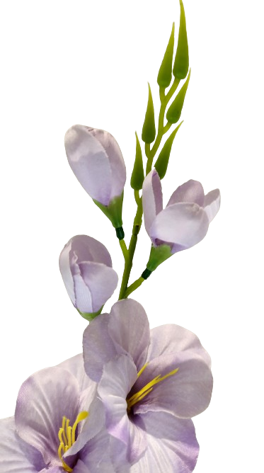 KWIAT SZTUCZNY MIECZYK POJEDYNCZY FIOLETOWY 77CM