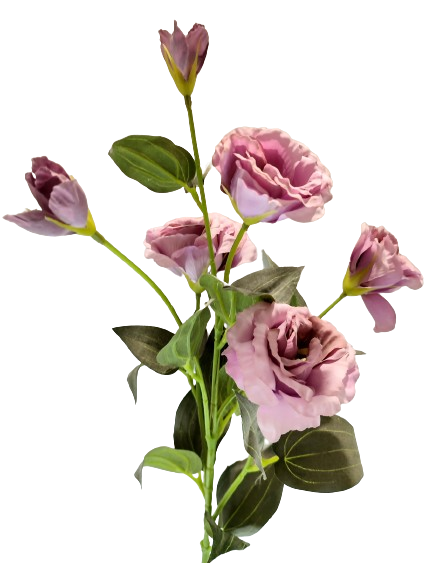 KWIAT SZTUCZNY EUSTOMA RÓŻ 80CM