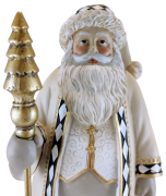 FIGURKA DUŻY MIKOŁAJ Z LASKĄ  41CM