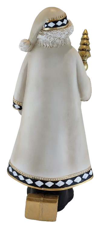 FIGURKA DUŻY MIKOŁAJ Z LASKĄ  41CM