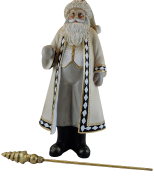 FIGURKA DUŻY MIKOŁAJ Z LASKĄ  41CM