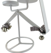 ŚWIECZNIK METALOWY GWIAZDA 38CM