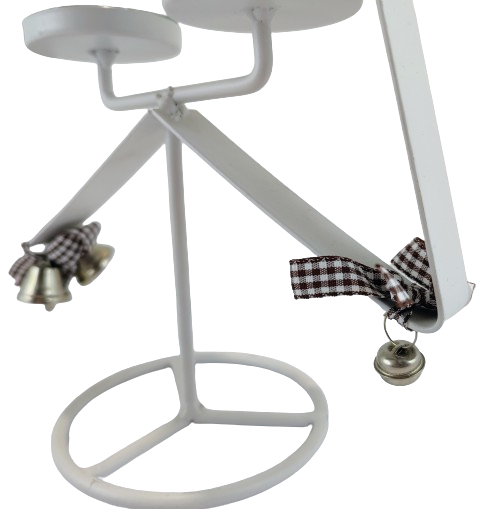 ŚWIECZNIK METALOWY GWIAZDA 38CM
