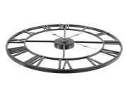 Zegar ścienny retro - czarny 47,5cm
