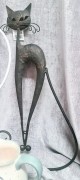 DEKORACJA ŚCIENNA - KOT 28 × 51 × 1 cm