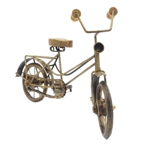 FIGURKA REPLIKA ROWER RETRO Z DREWNA I METALU 35CM