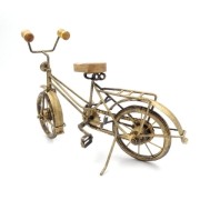 FIGURKA REPLIKA ROWER RETRO Z DREWNA I METALU 35CM
