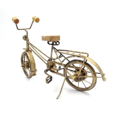 FIGURKA REPLIKA ROWER RETRO Z DREWNA I METALU 35CM