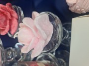 ŚWIECA ZAPACHOWA RÓŻA 5,5CM W TUBIE PREZENT